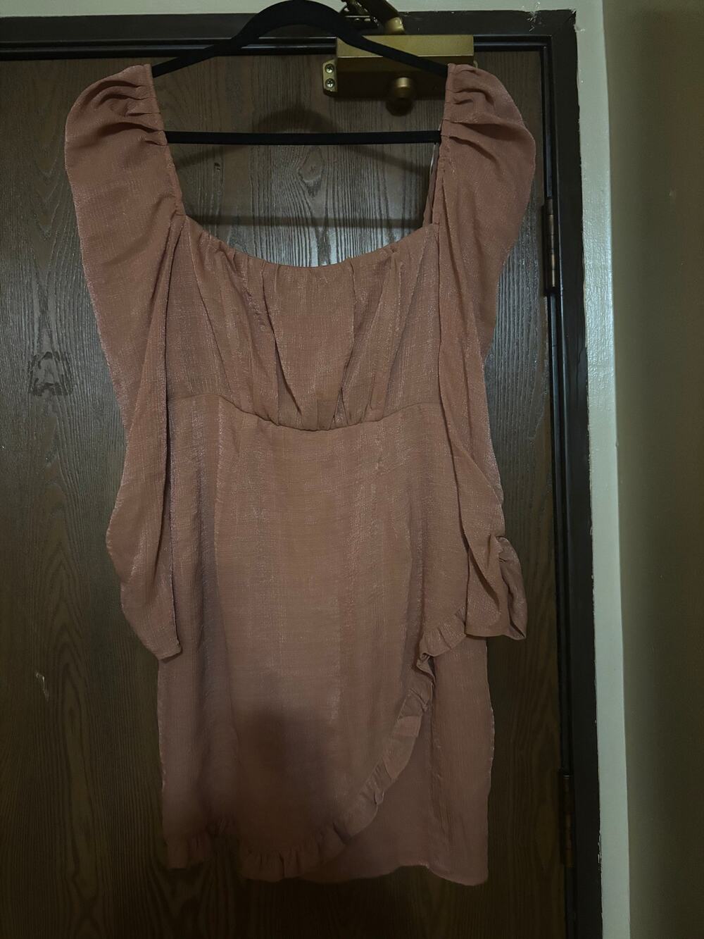NWT ASTR The Label/ Anthropologie Orange/ Rust Fall Bell Sleeved Midi Dress